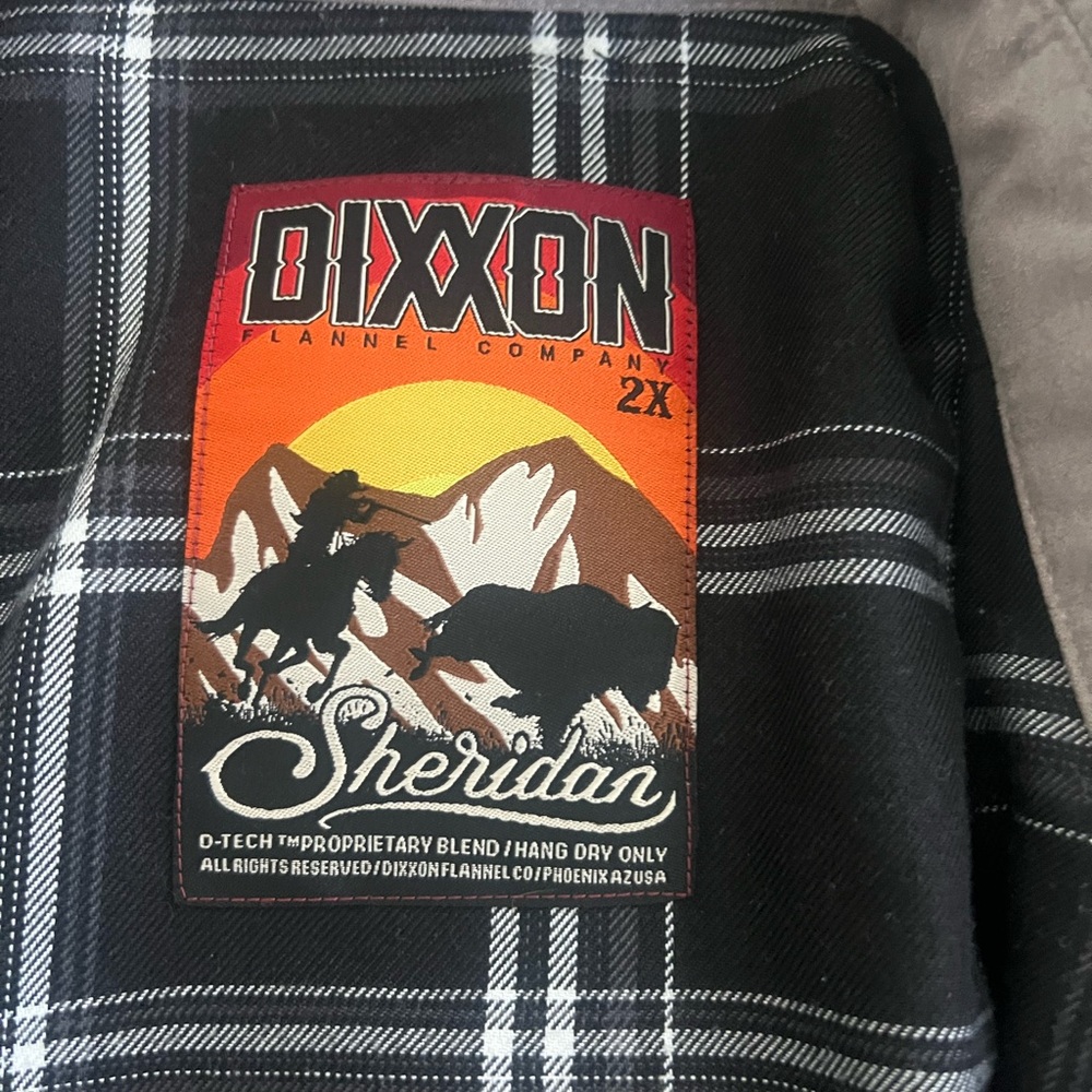 DIXXON Men's Sheridan  Black and White Plaid inside Shirt Jacket